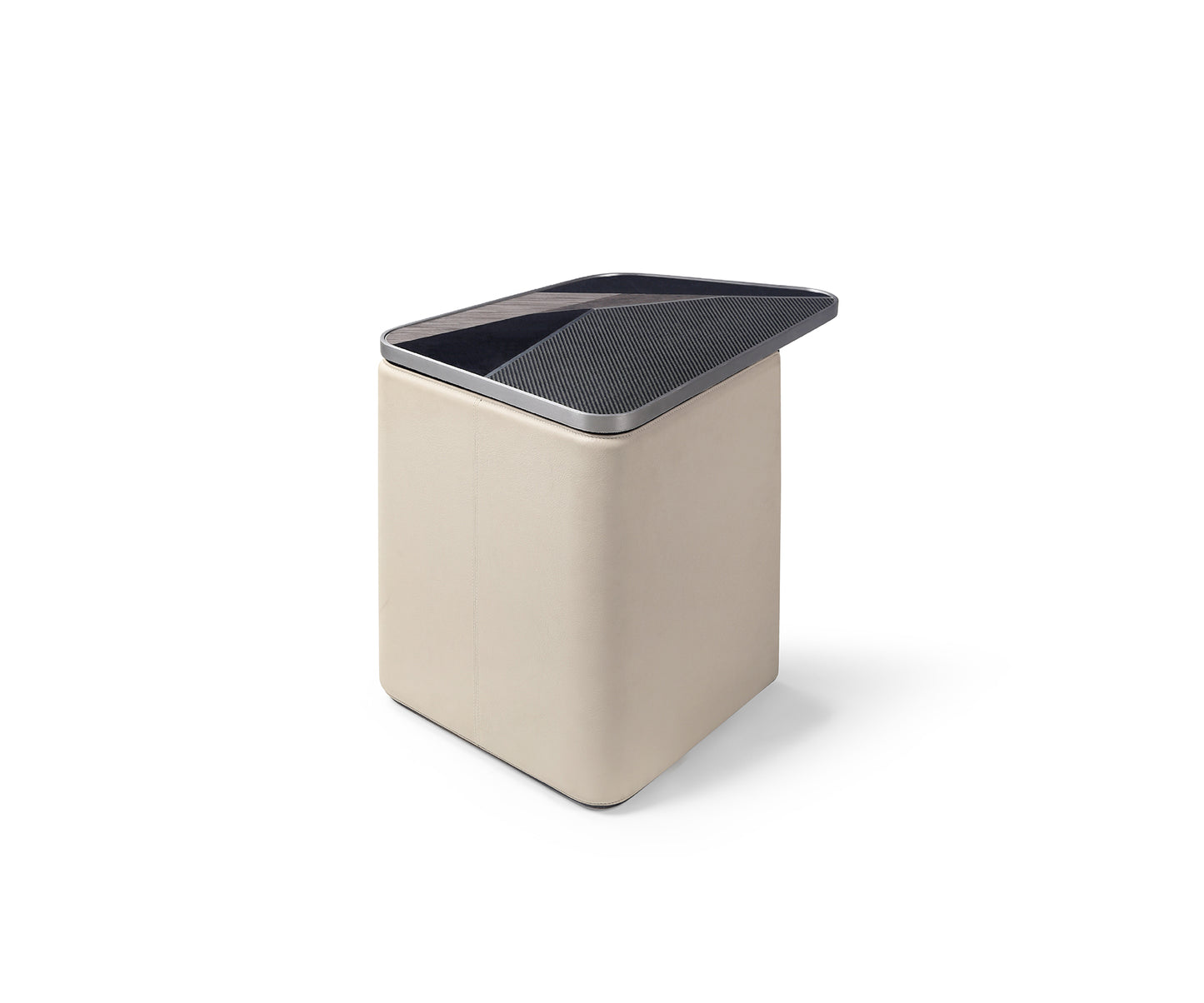 Tabula Nest of Tables Small - Leather & Wood Finish - Madheke