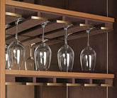Buy Astrelli Drinks Cabinet - Drawer Internals Lined in Soft Faux Suede Fabric - Madheke