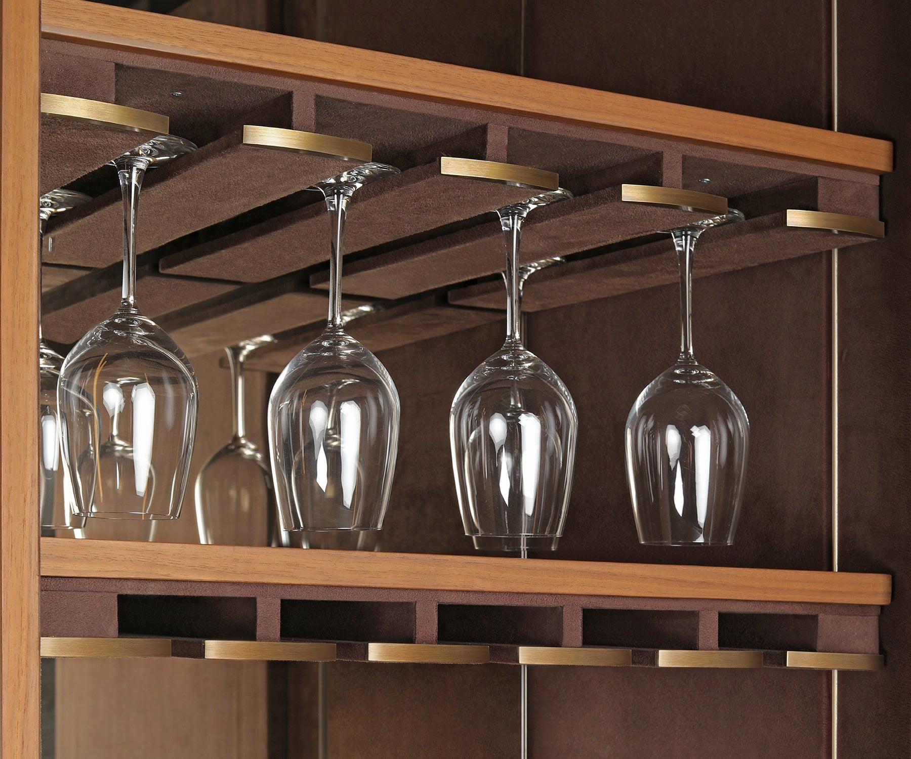 Buy Astrelli Drinks Cabinet - Drawer Internals Lined in Soft Faux Suede Fabric - Madheke
