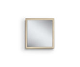 Buy Astrelli Wall Mirror - Leather Mirror Frame with Brushed Antique Brass - Madheke