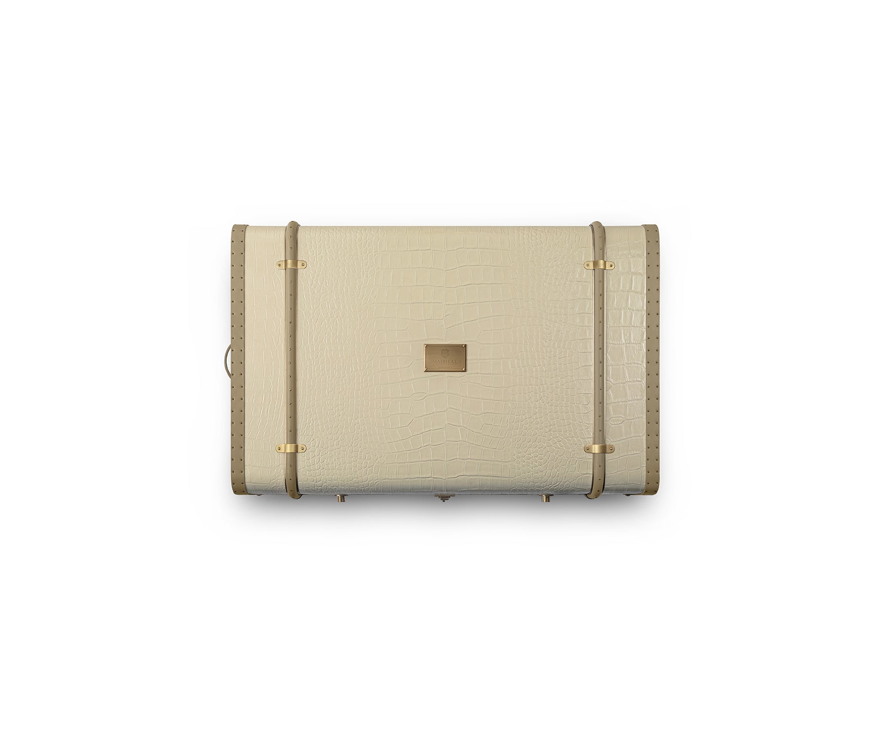 Buy Coco Accent Trunk Large Beige - Leather Handles - Madheke
