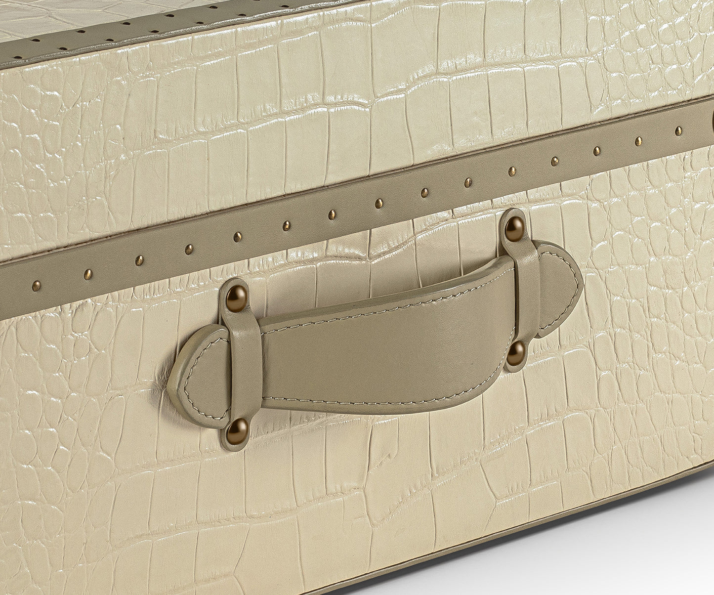 Buy Coco Accent Trunk Medium Beige - Two Handles Offering Ease in Lifting - Madheke