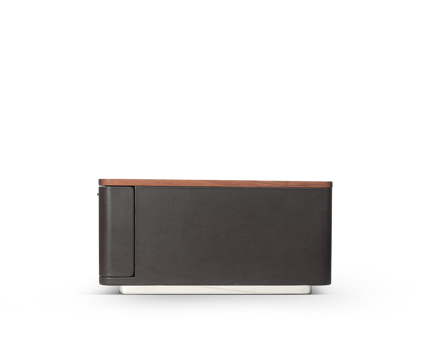Field Side Table - Leather & Wood Finish - Madheke