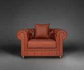 Fitz Chesterfield Sofa, Single Seater
