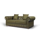 Fitz Chesterfield Sofa 2 Seater, Green