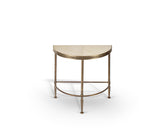 Mandel Half Moon Side Table