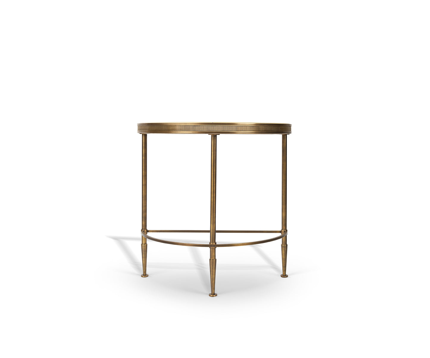 Mandel Half Moon Side Table