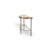 Mandel Half Moon Side Table